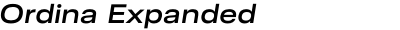Ordina Expanded Semibold Oblique